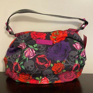 Betseyville Betsey Johnson Skull Crossbones & Roses Shoulder Bag NWT